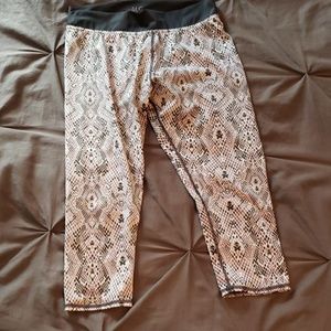 Betty Designs Snakeskin Print Workout Capris
